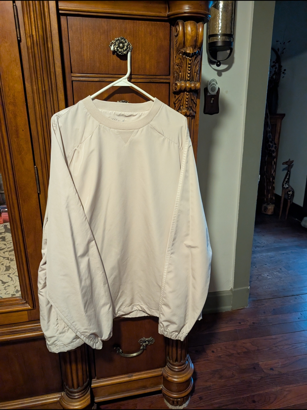 Walter Hagen Cream Long-Sleeve Pullover Sweatshirt